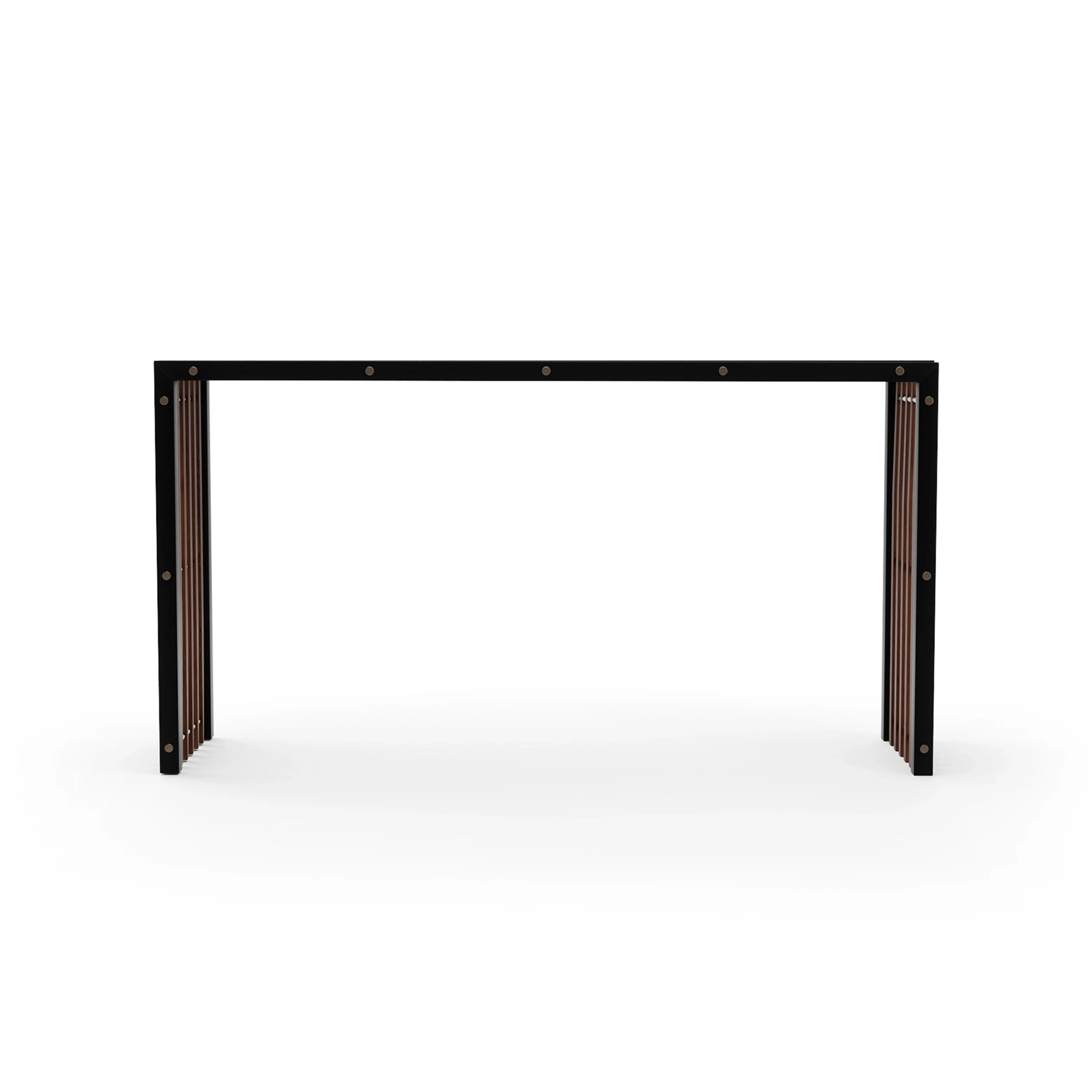 Pinstripe Dark Console Table – Consoles & Desks by Caracole | Sutter & Vale