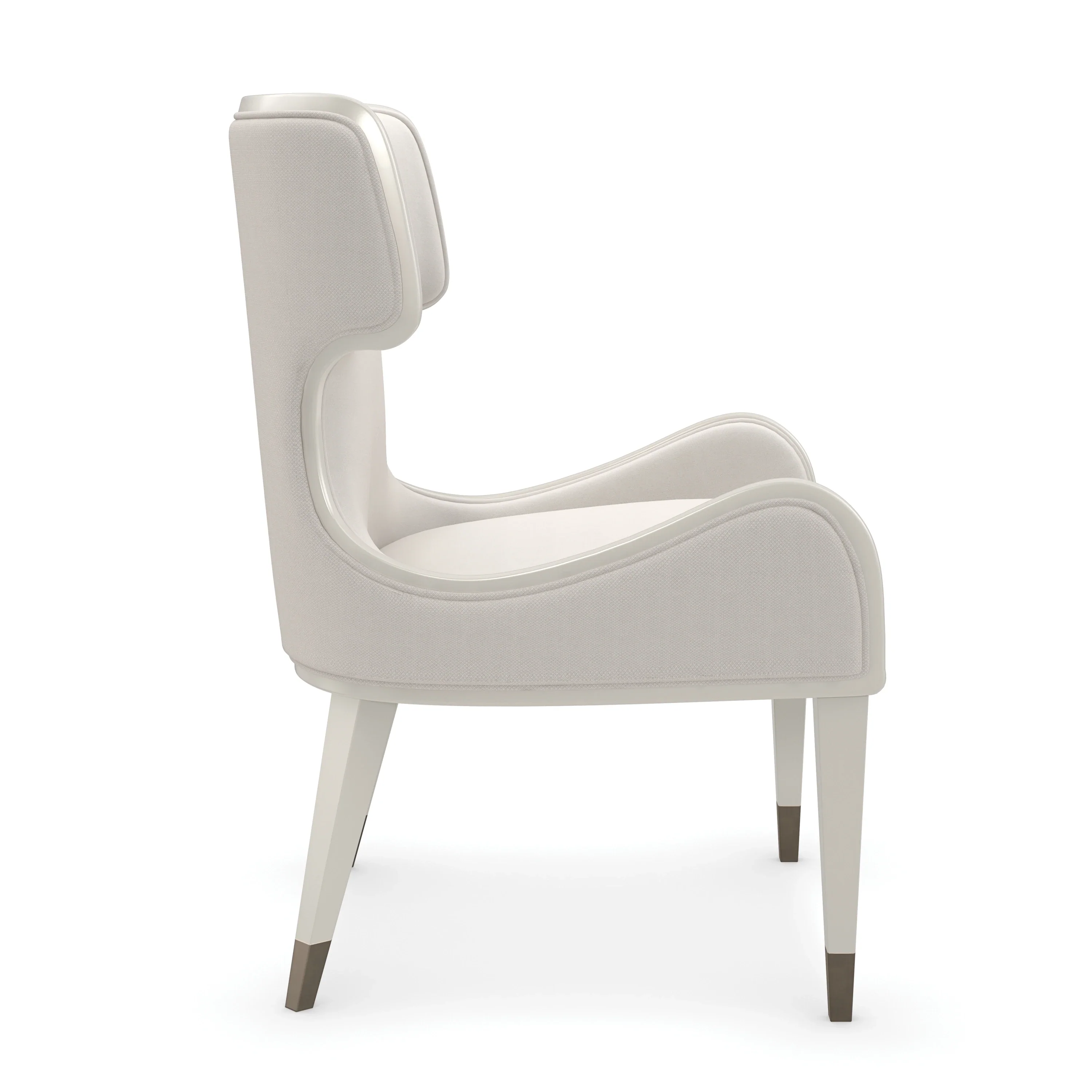 Valentina Uph Arm Chair - Dining Chairs by Caracole