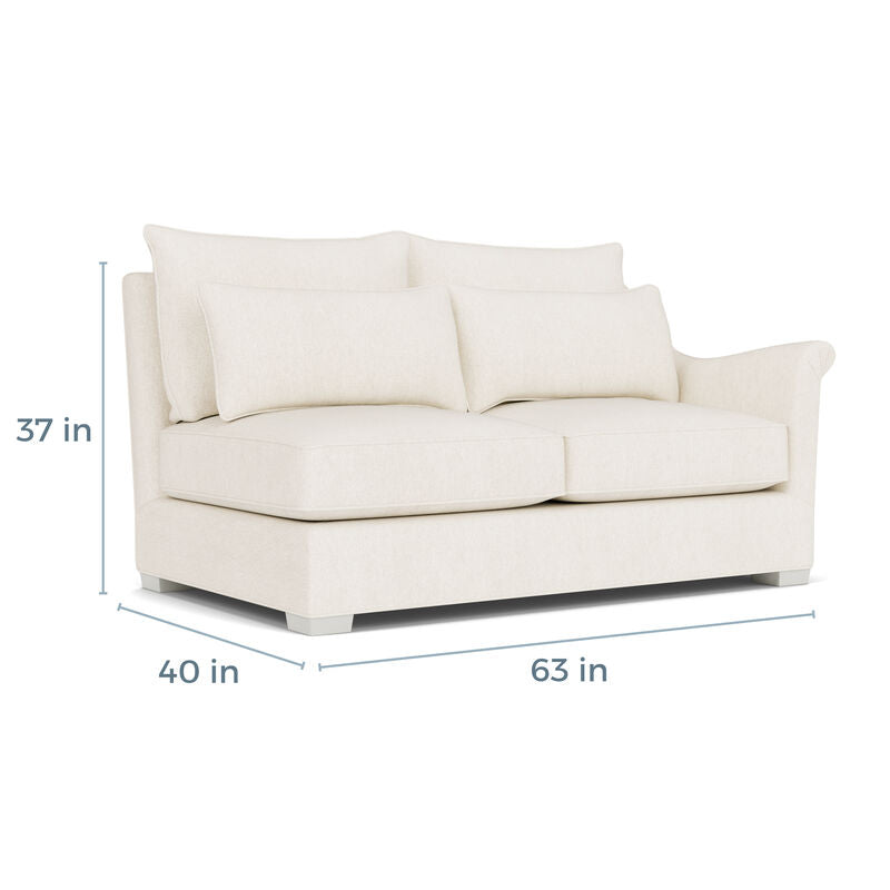 Westley RAF Loveseat Shallow Seat