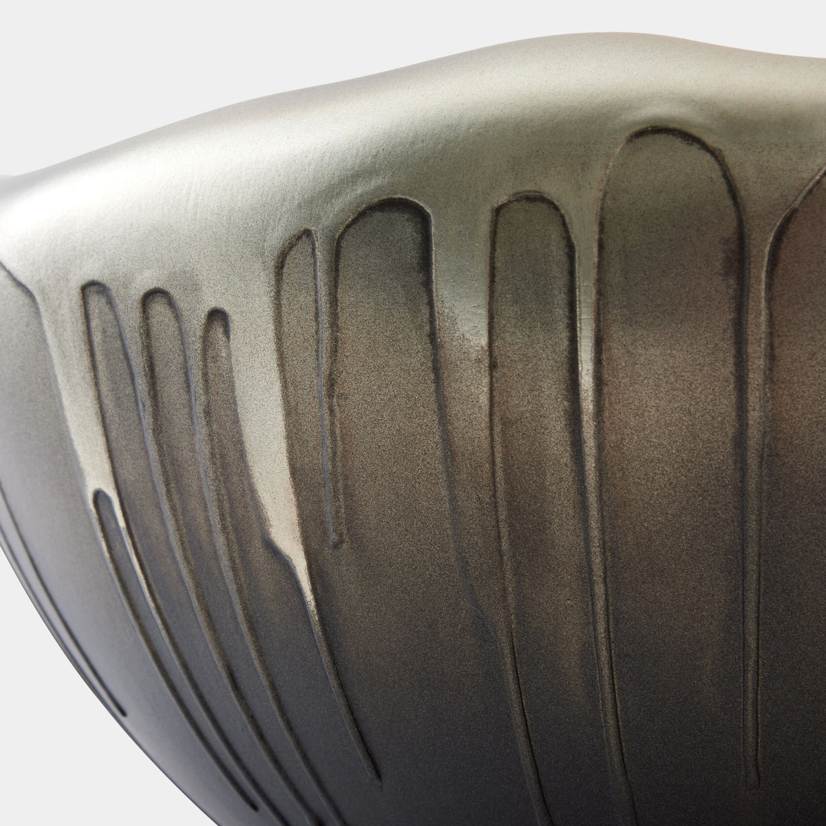 Selena Textured Silver and Graphite Bowl