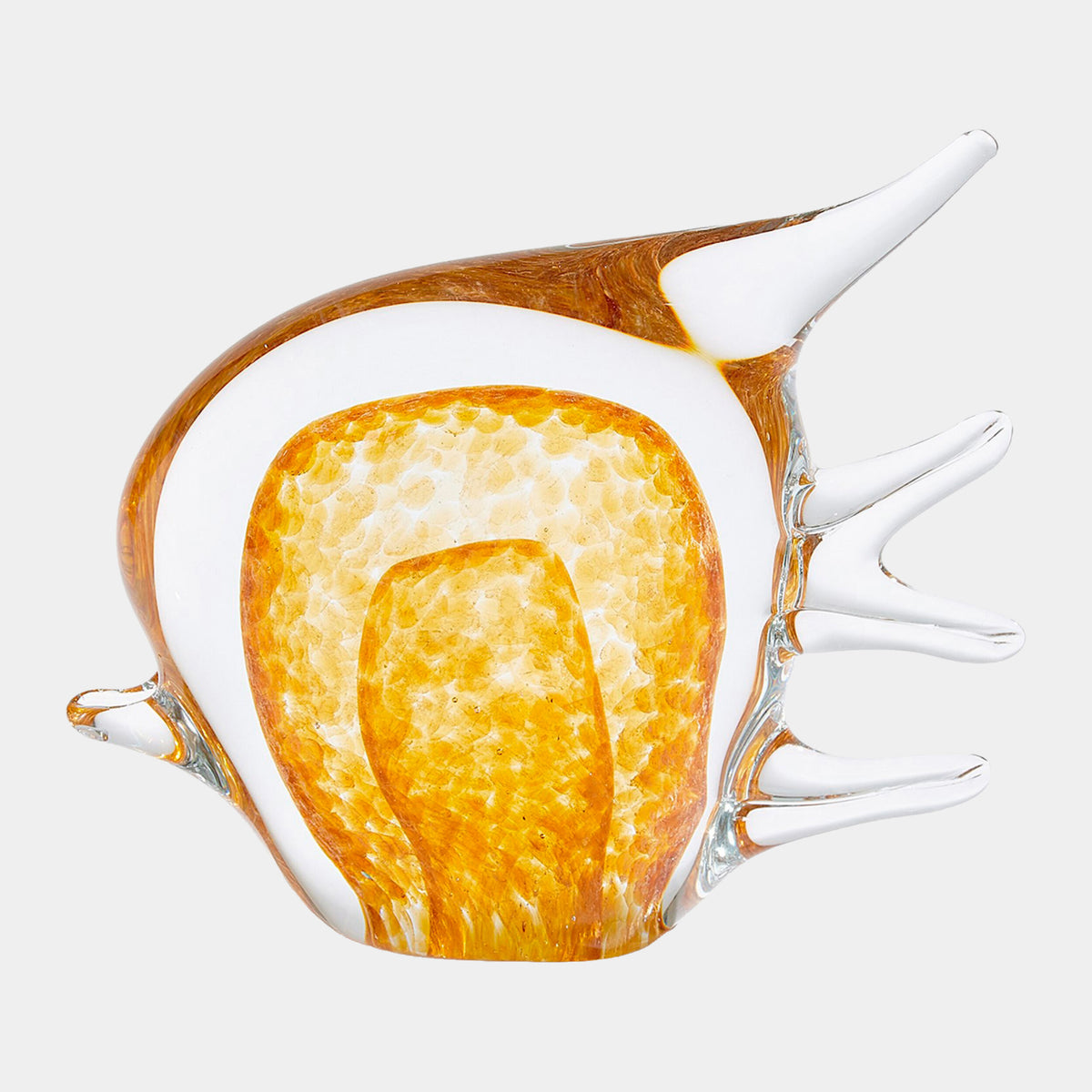 Coralfish Glass Sculpture-Amber