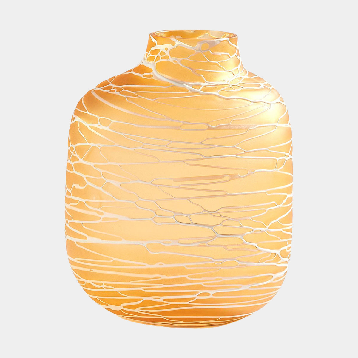 Palmata Vase-Amber