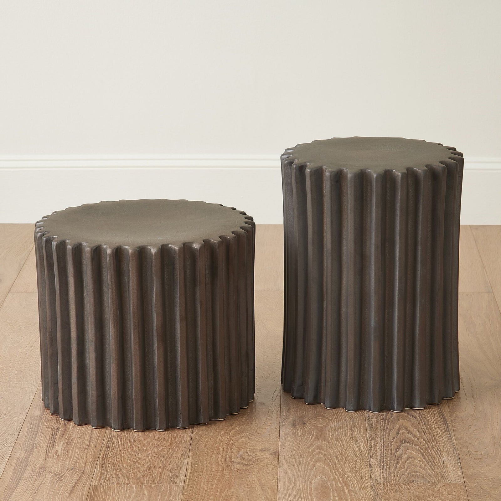 Perry Gear Stool-Matte Brown