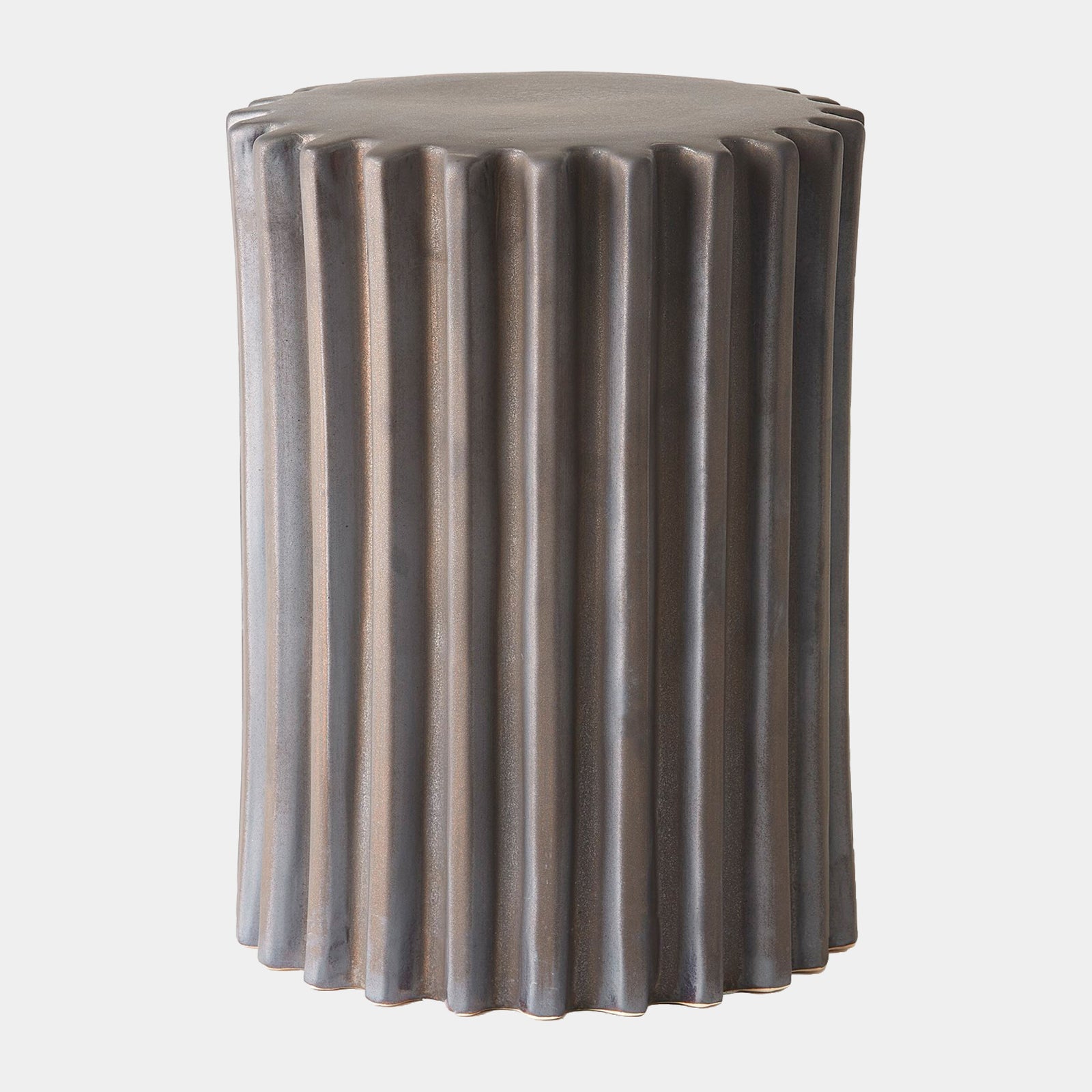 Perry Gear Stool-Matte Brown