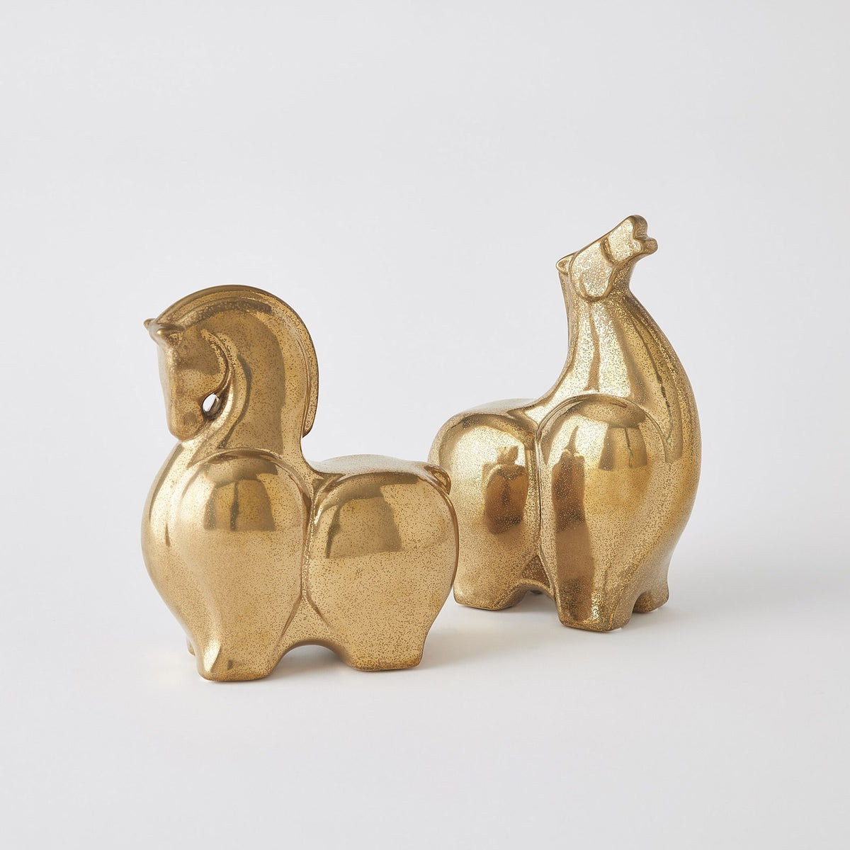Greek Fat Horse-Head Up-Reactive Gold