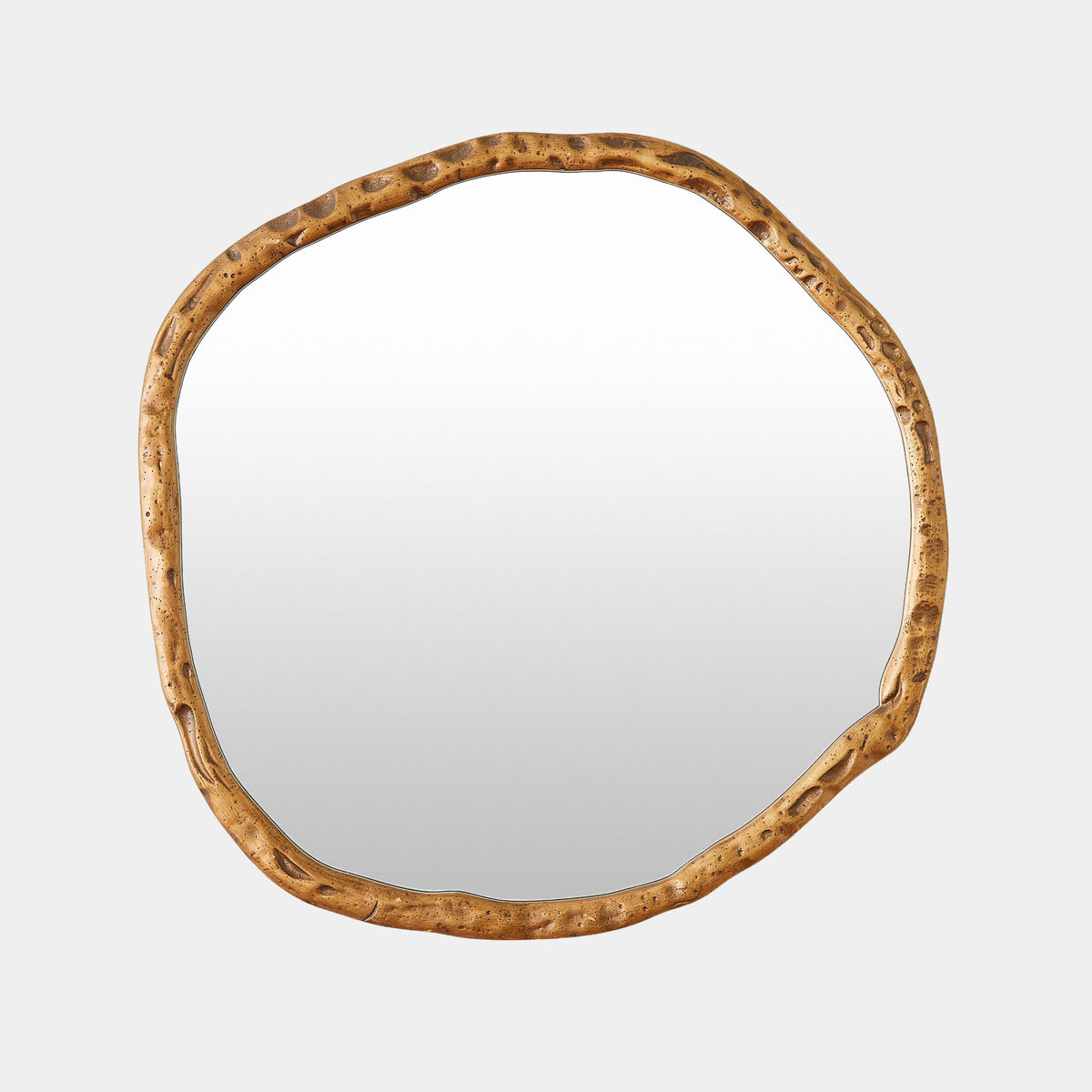 Fremmy Irregular Mirror-Antique Brass