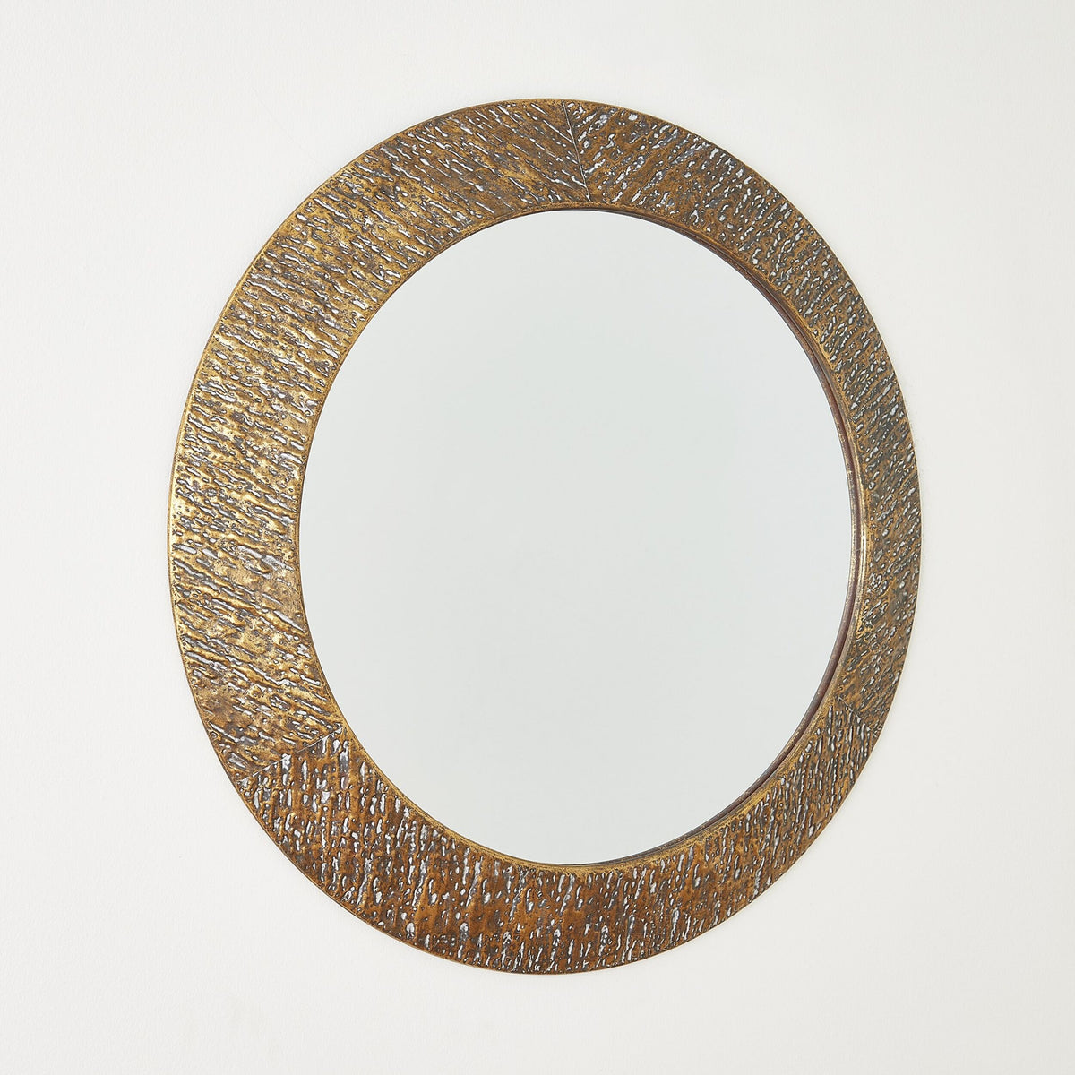Cliffside Round Mirror-Antique Copper