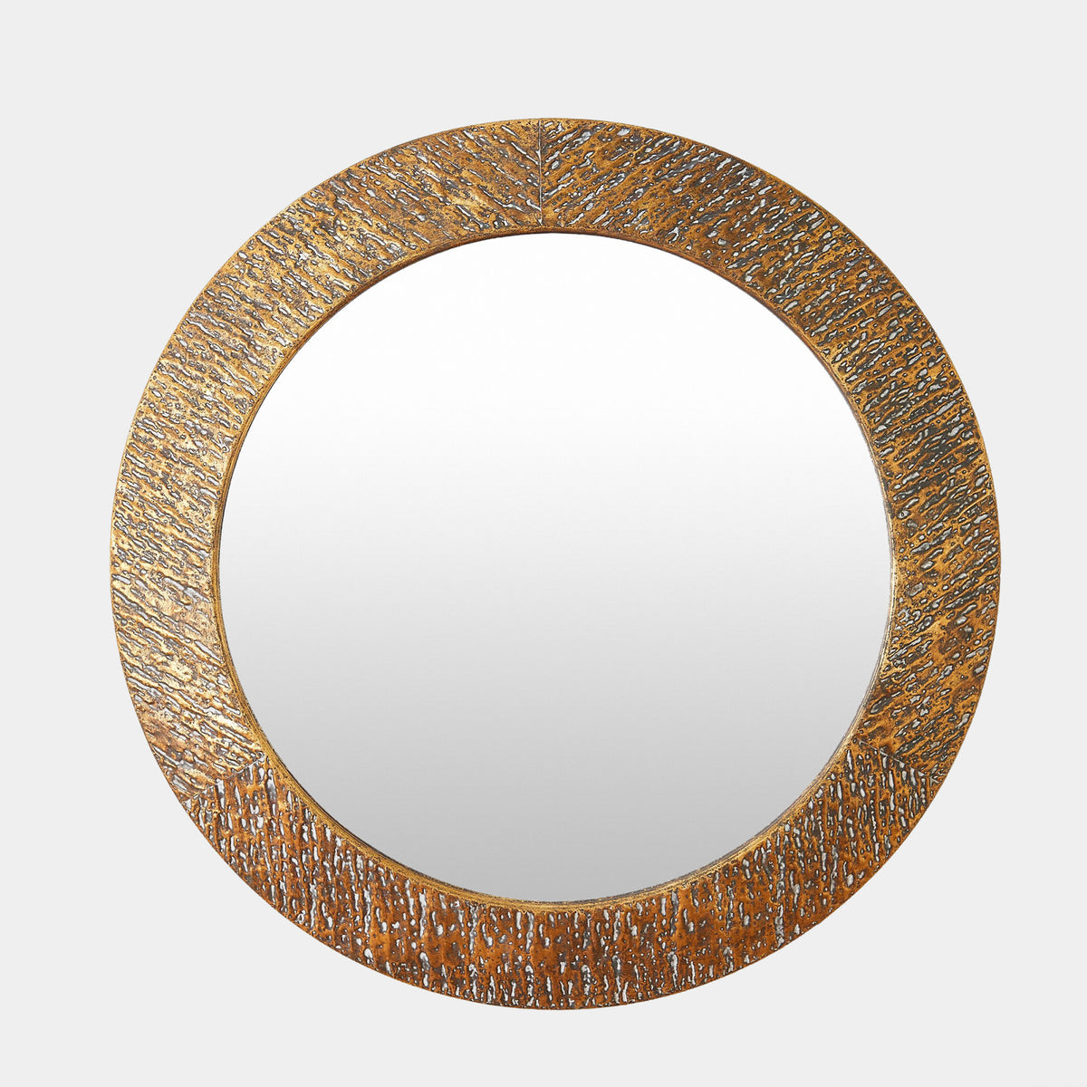 Cliffside Round Mirror-Antique Copper