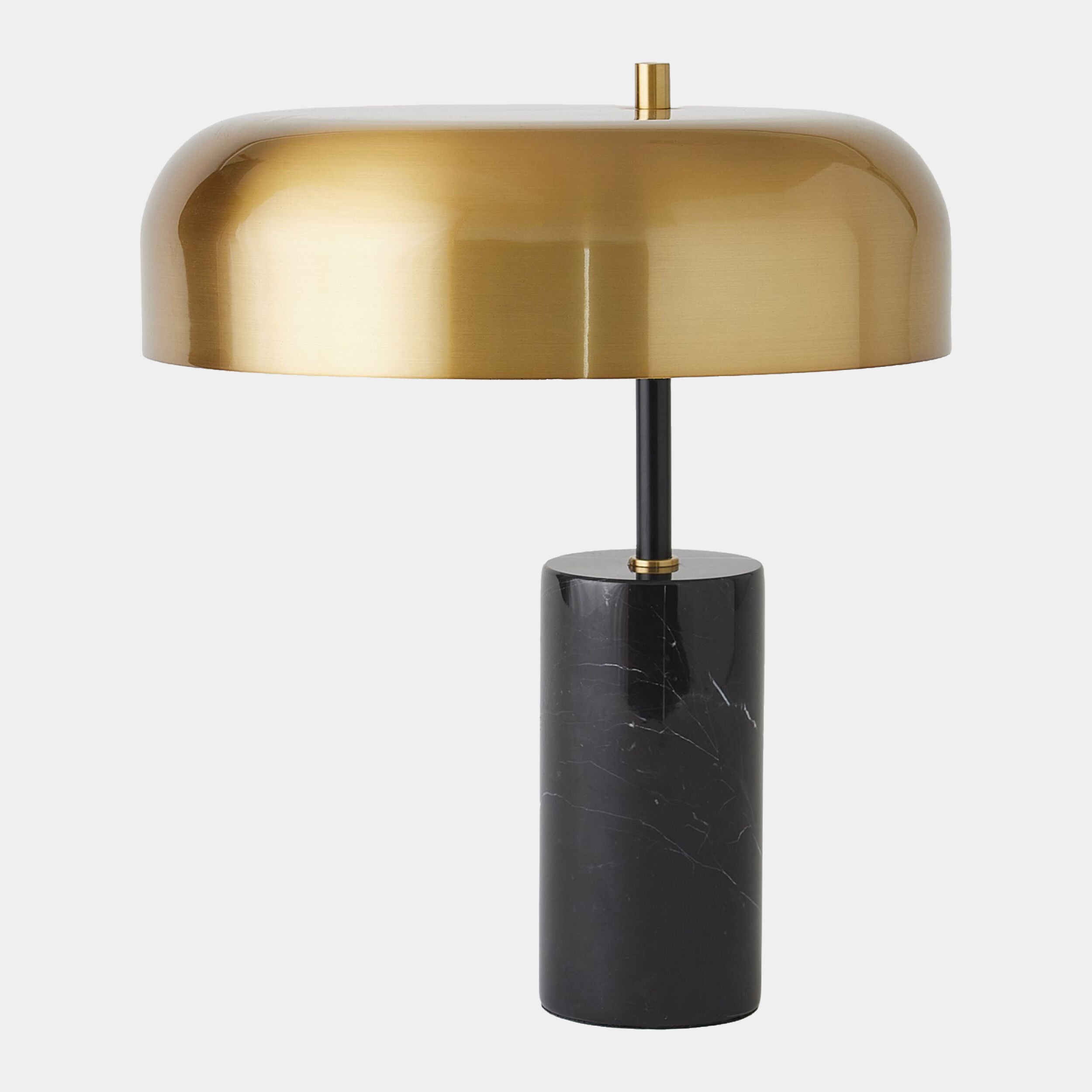 Carly Dome Table Lamp-Gold/Black