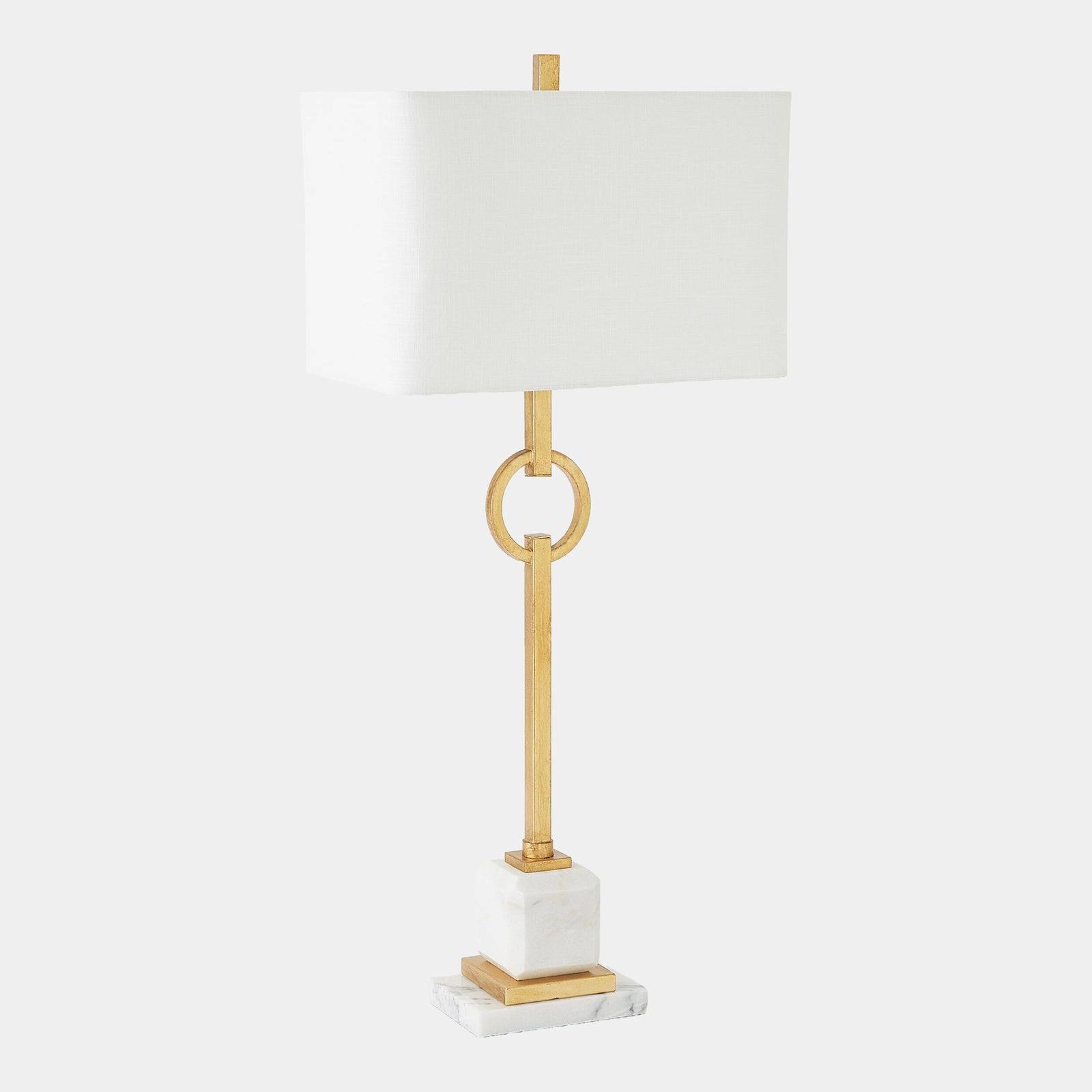 Top Ring Table Lamp-Gold Leaf