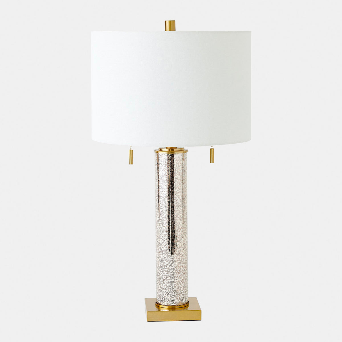 Randall Mercury Glass Table Lamp-Silver