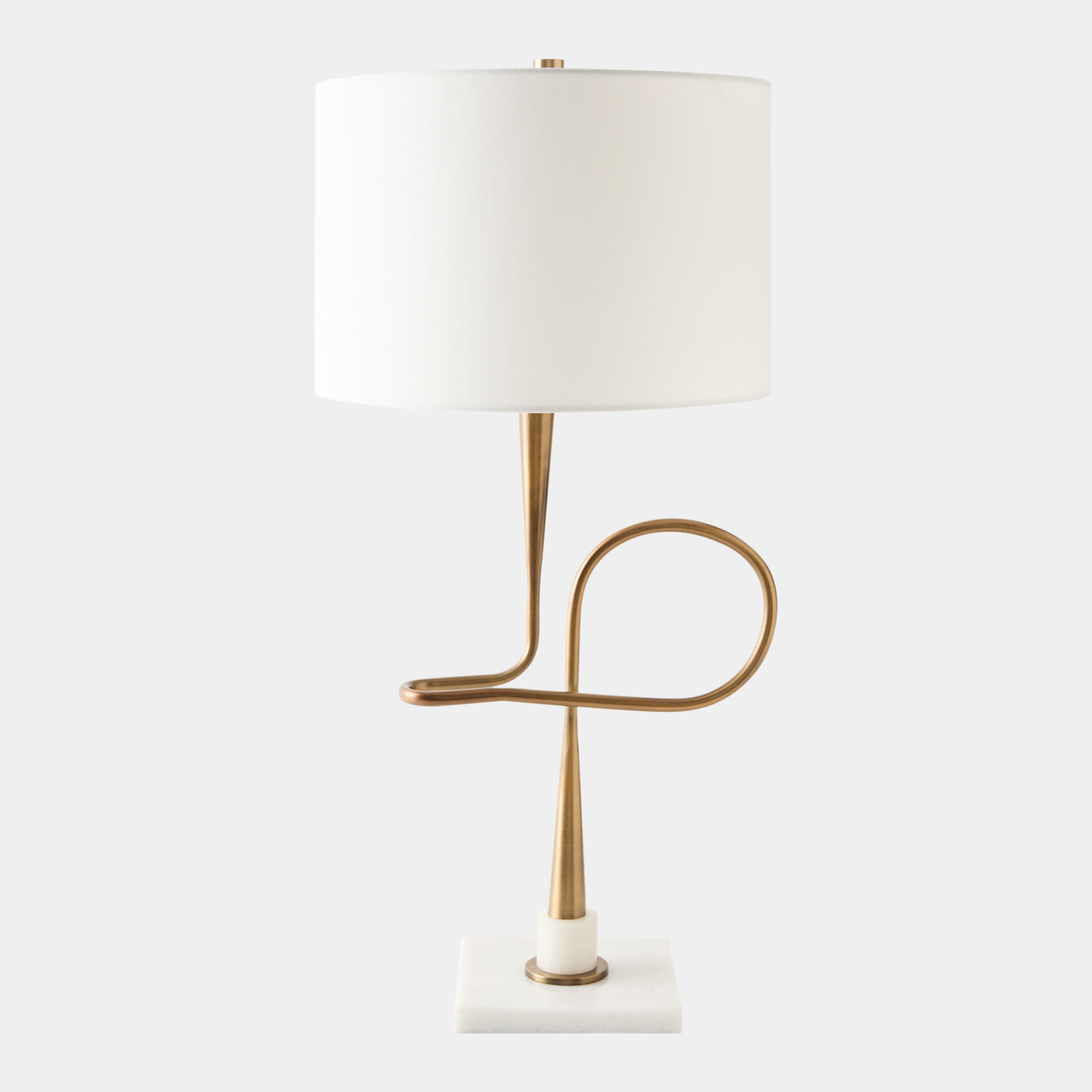 Round the Loop Lamp-Brass