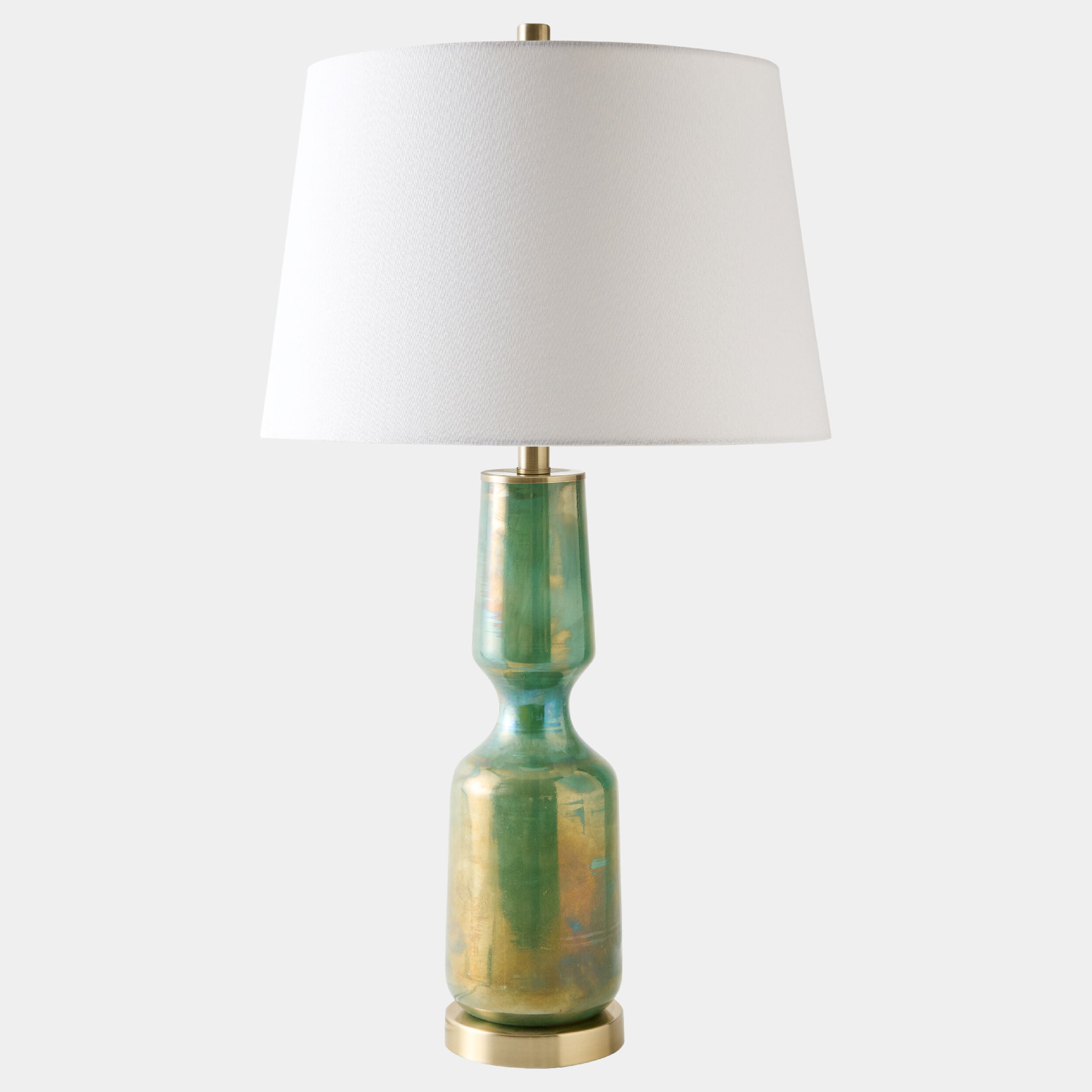 Giovane Glass Table Lamp-Green