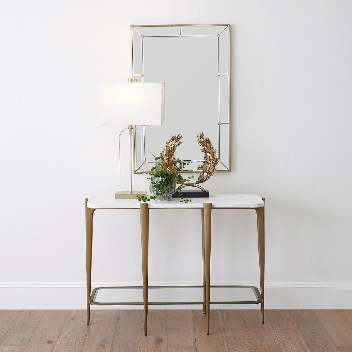 Laurel Wreath Sculpture-Gold Leaf