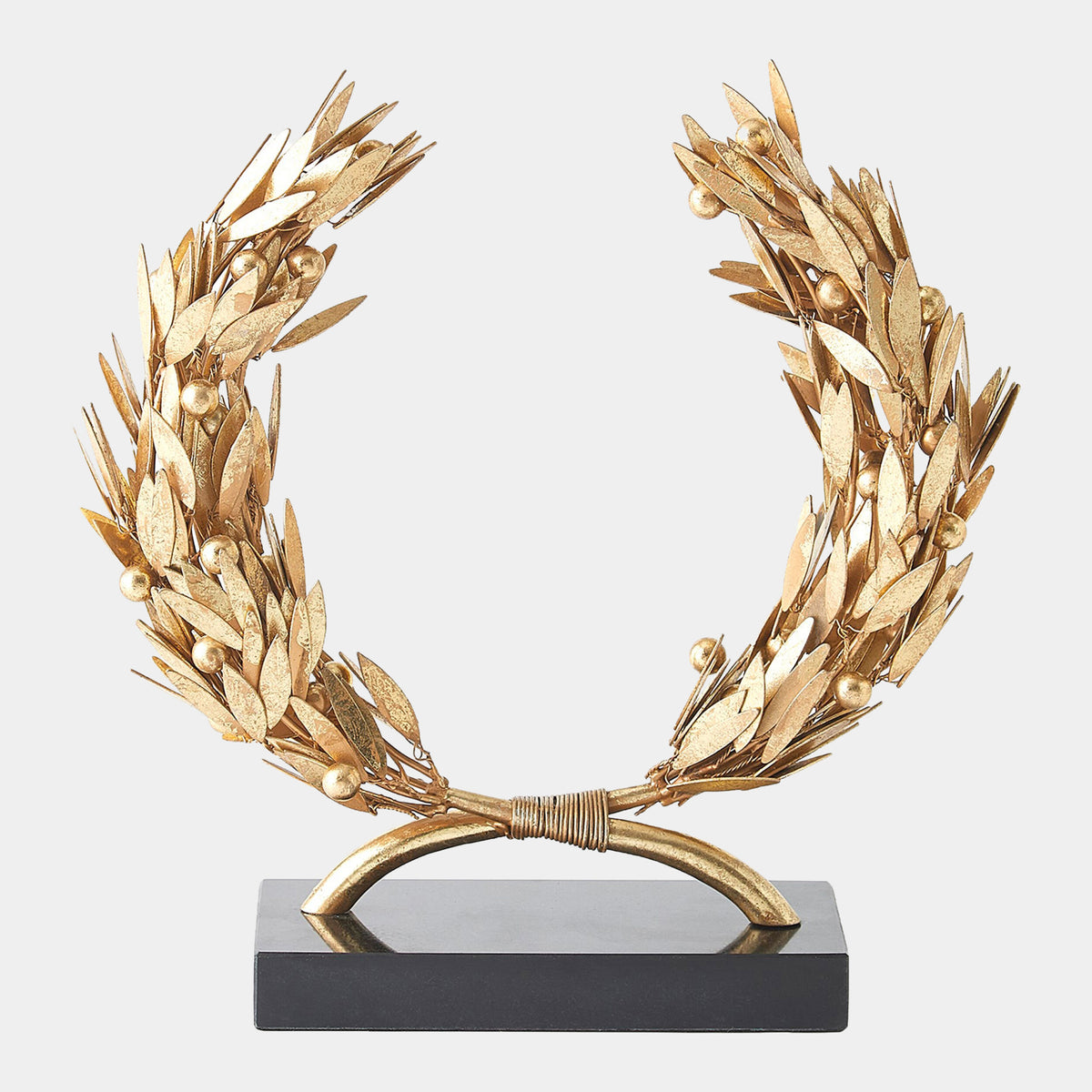 Laurel Wreath Sculpture-Gold Leaf