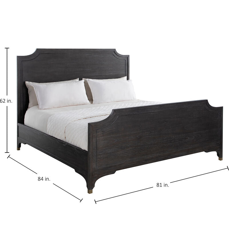 Alexandra King Bed - Dark