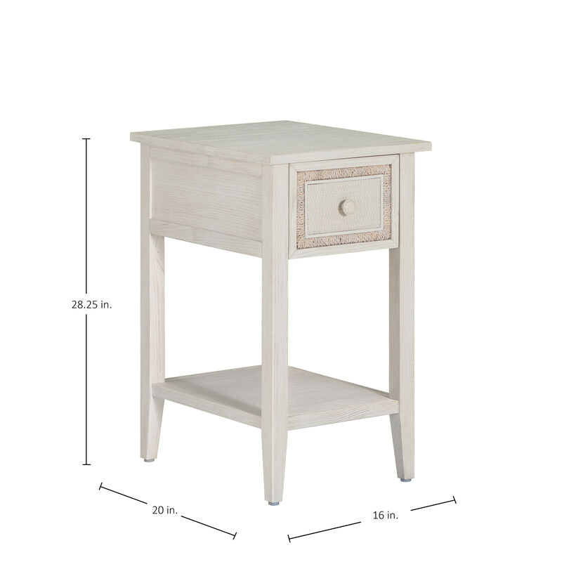 Grand Bermuda Nightstand - Whitewash