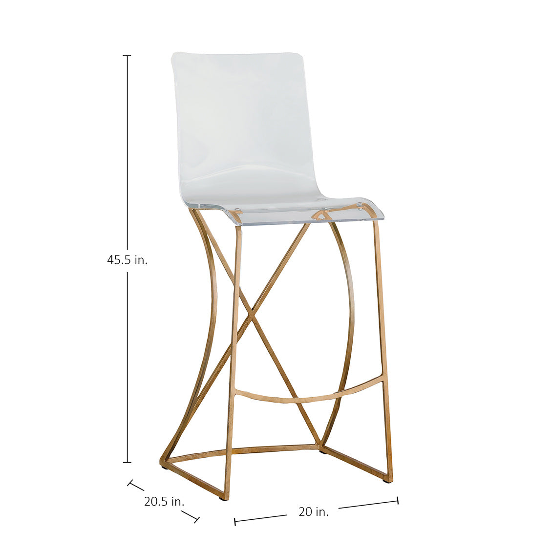 Johnson 30.25' Bar Height Stool - Gold