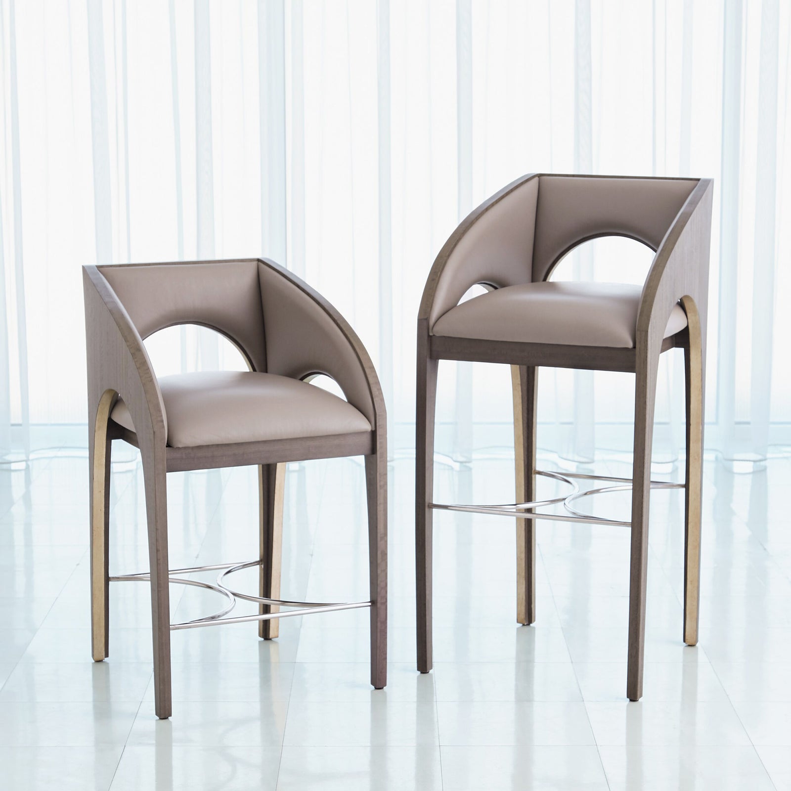 Arches Barstool-Muslin