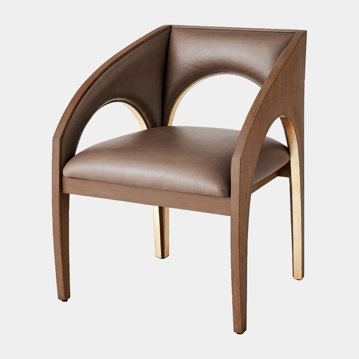 Arches Dining Chair-Nutmeg/Champagne