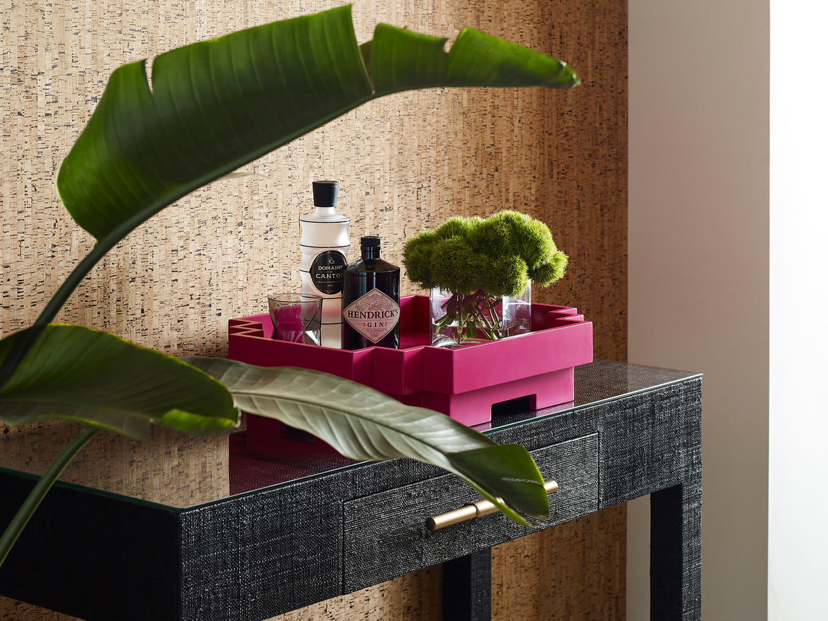 Japandi Tray - Fuchsia