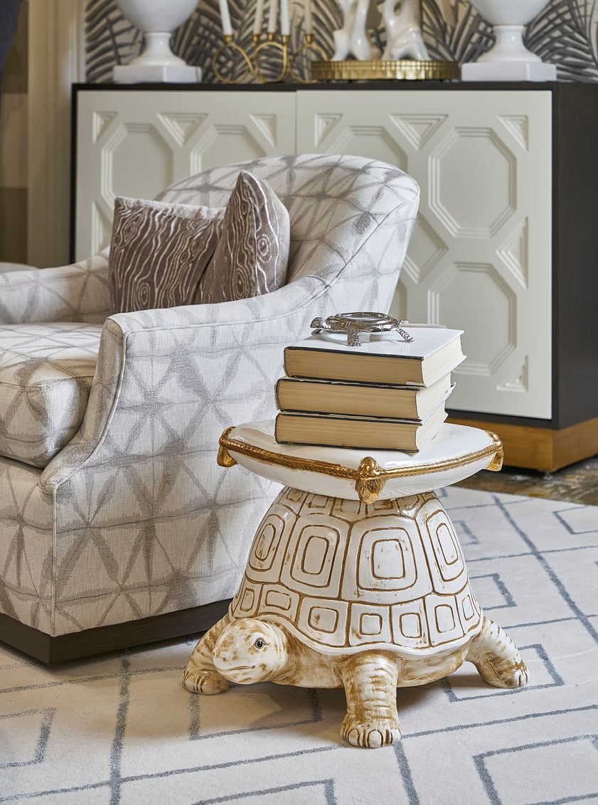 Turtle Garden Seat in 16 / Ceramic/Porcelain - Chelsea House