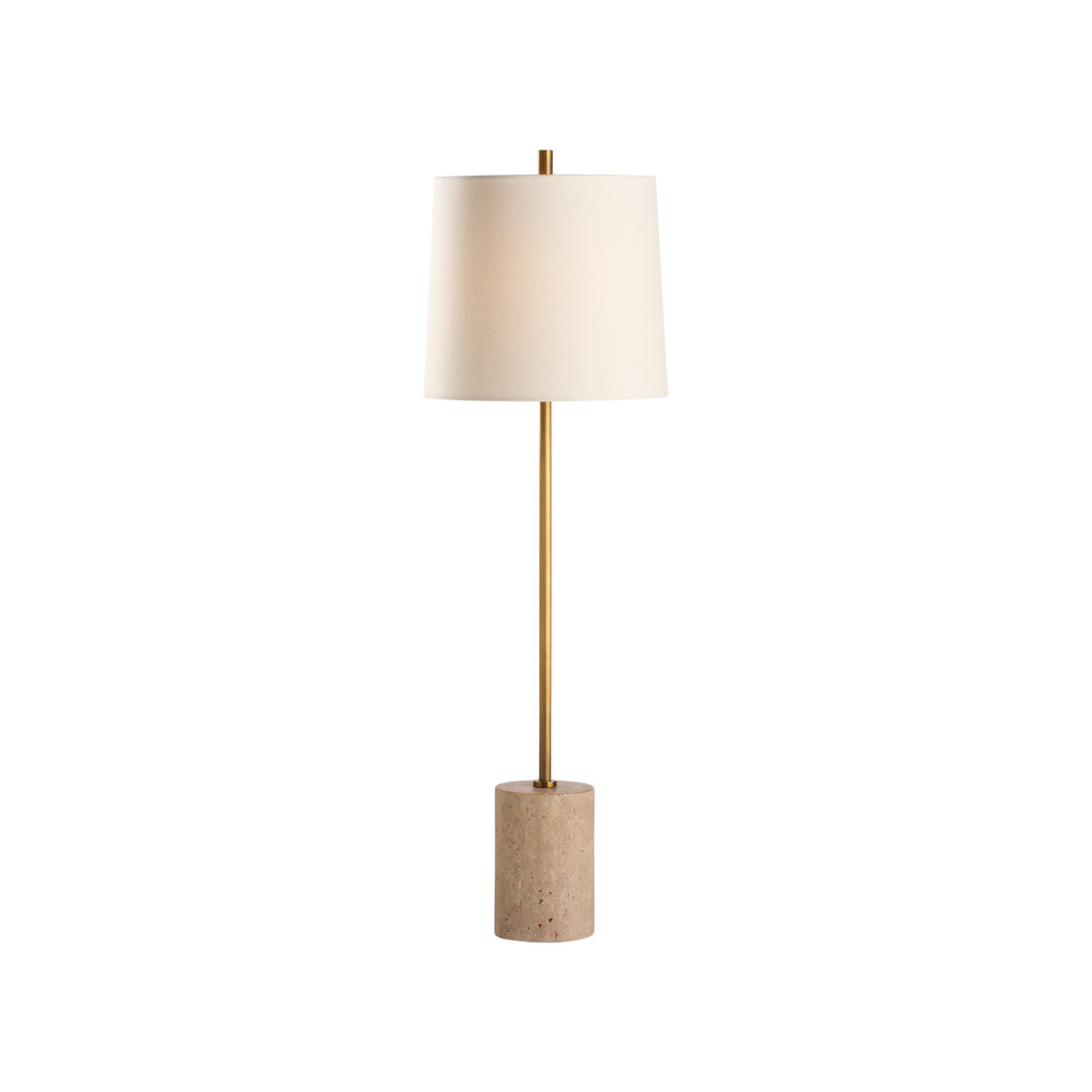 Lambeth Table Lamp-Travertine in 32 / Travertine - Chelsea House
