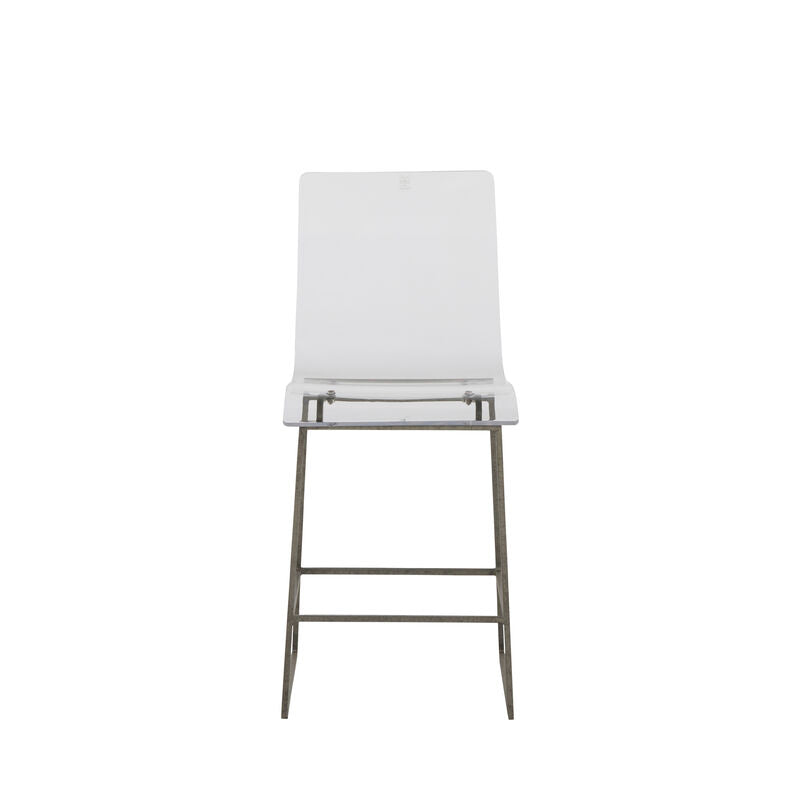 King 24.75' Counter Height Stool - Silver