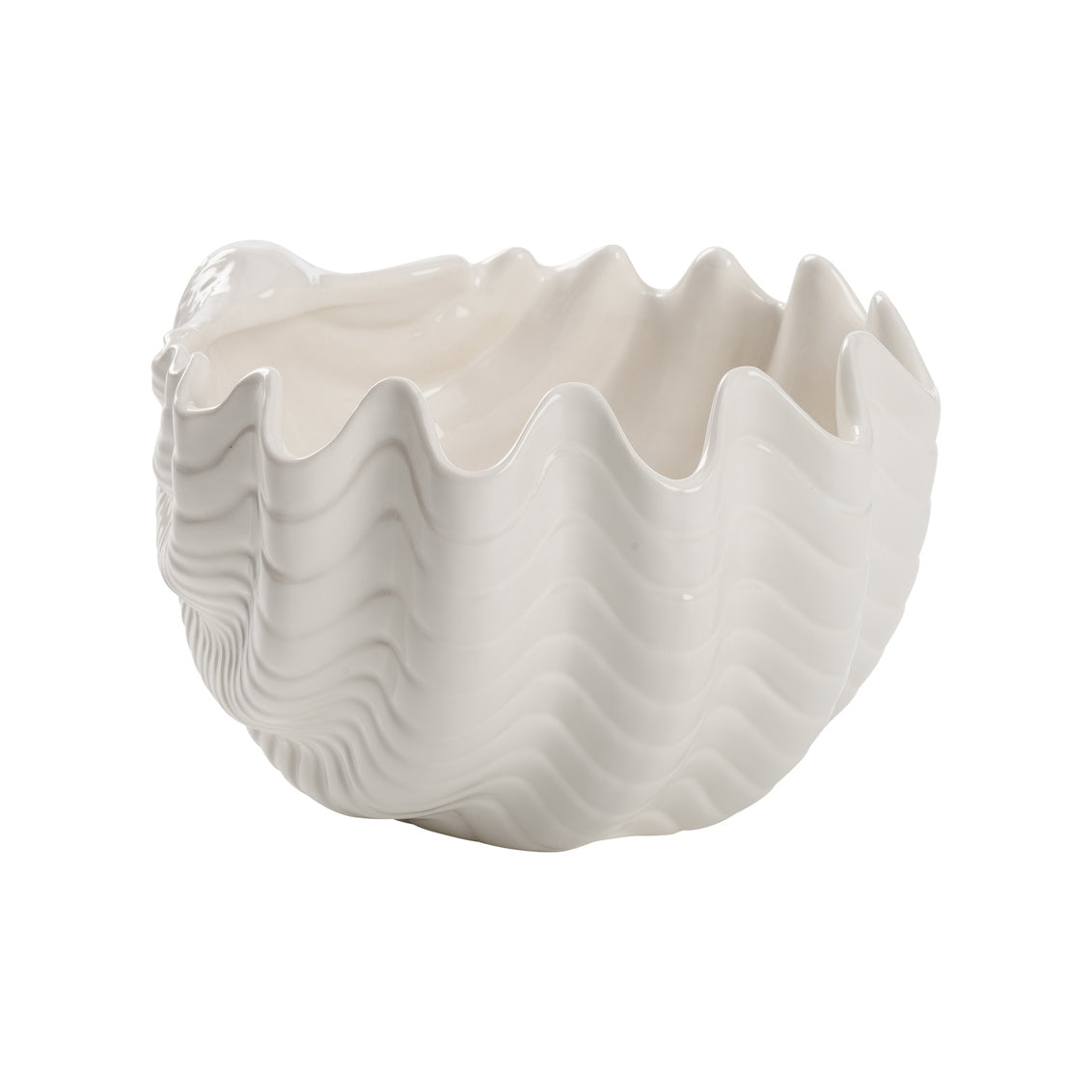 Venus Oyster Bowl (MD) in White Glaze / Ceramic/Porcelain - Chelsea House