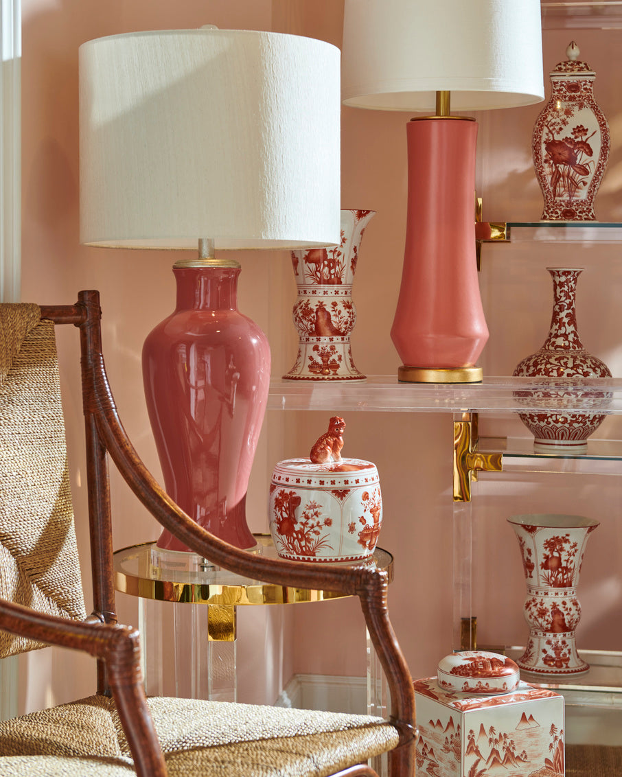Landover Lamp - Coral in 31 / Ceramic/Porcelain - Chelsea House