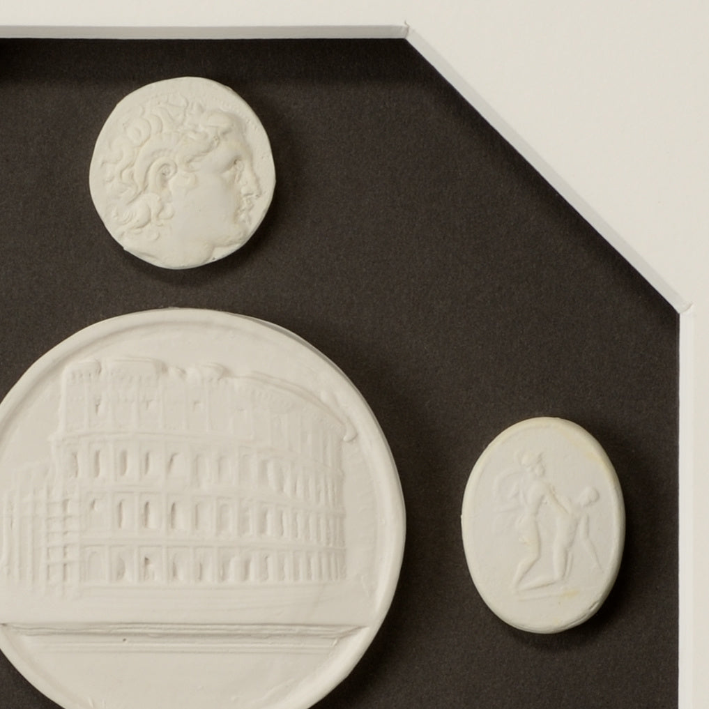 The Grand Tour Intaglios III in 11h x 11w x 1.25d / Plaster - Chelsea House