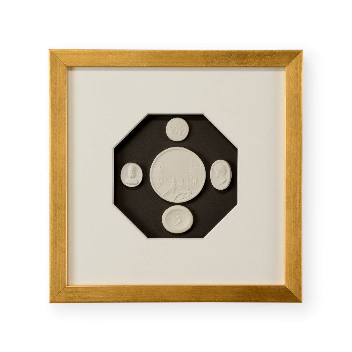 The Grand Tour Intaglios IV in 11h x 11w x 1.25d / Plaster - Chelsea House