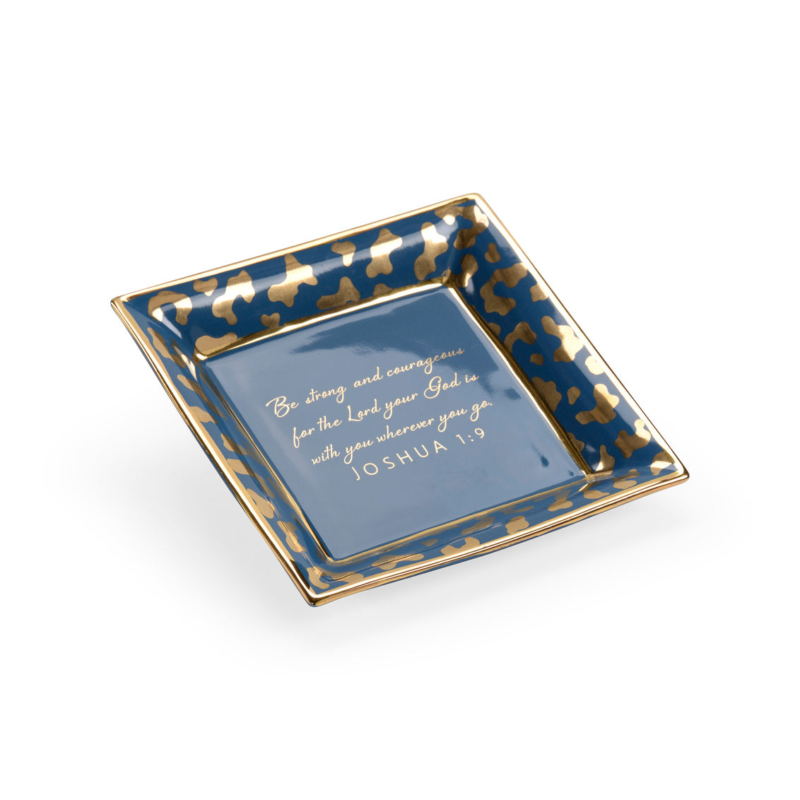 Square Jungle Verse Plate - Blue in 1.5 / Ceramic/Porcelain - Chelsea House