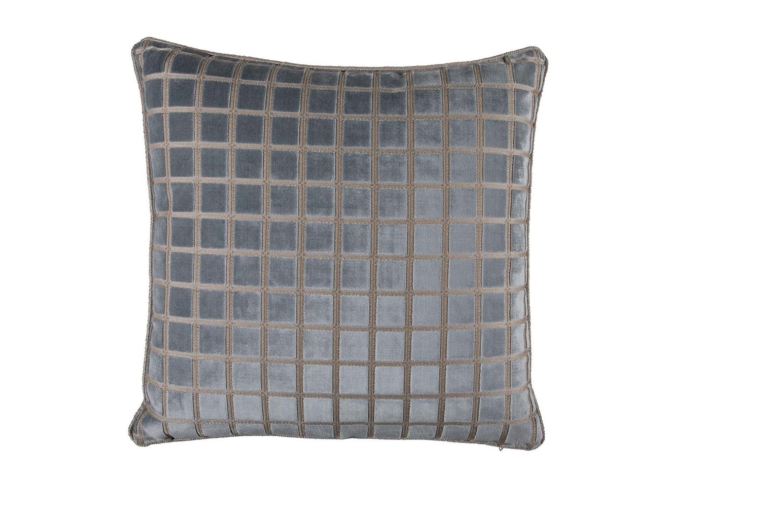 Checkered Chambray Feather 26x26