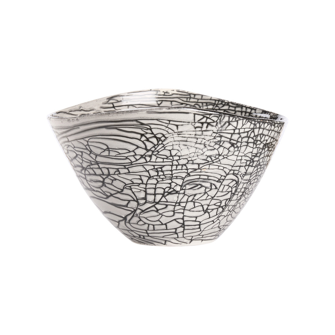 Black Oval Centerpiece in 10 / Porcelain - Chelsea House