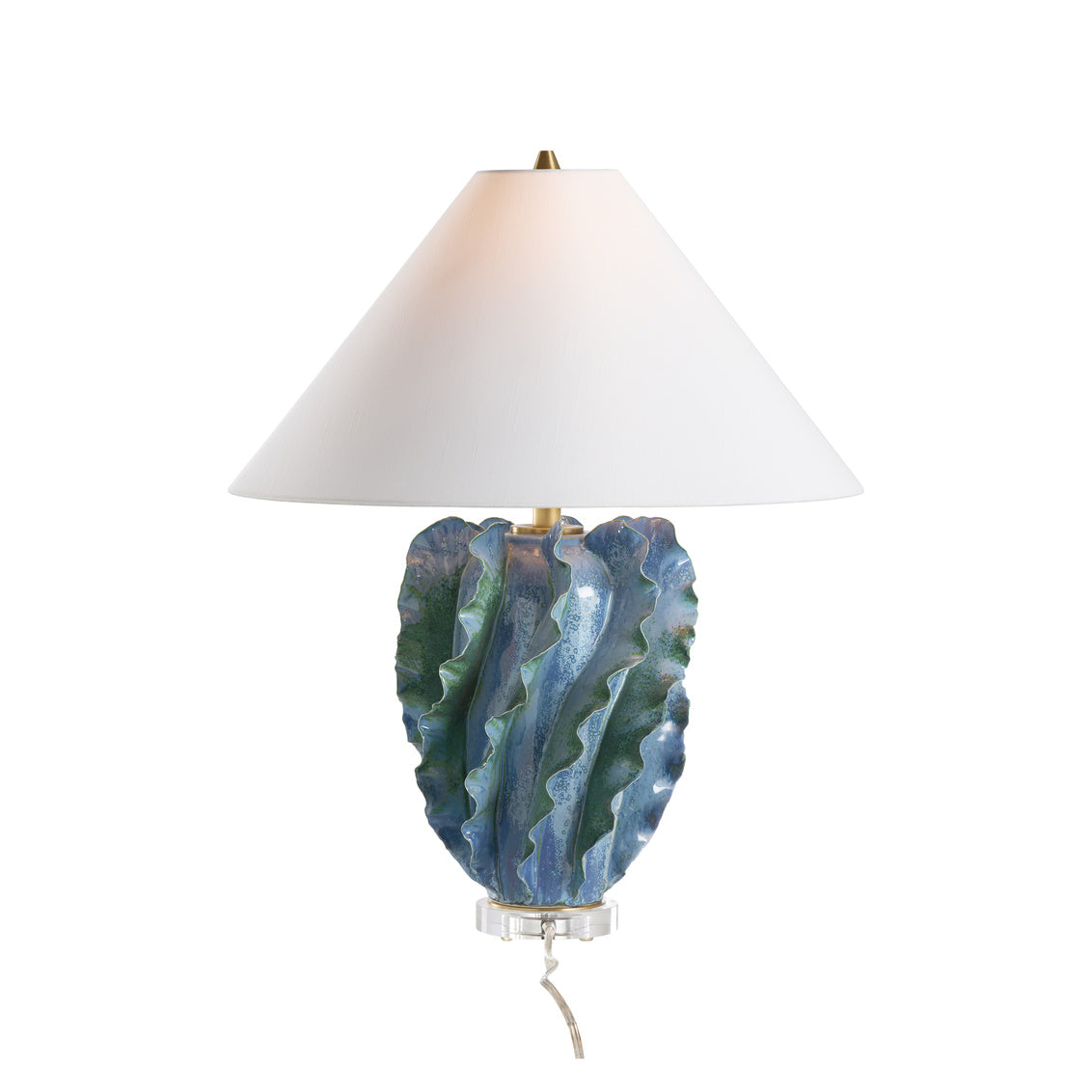 Ocean Waves Table Lamp in 27 / Ceramic/Porcelain - Chelsea House