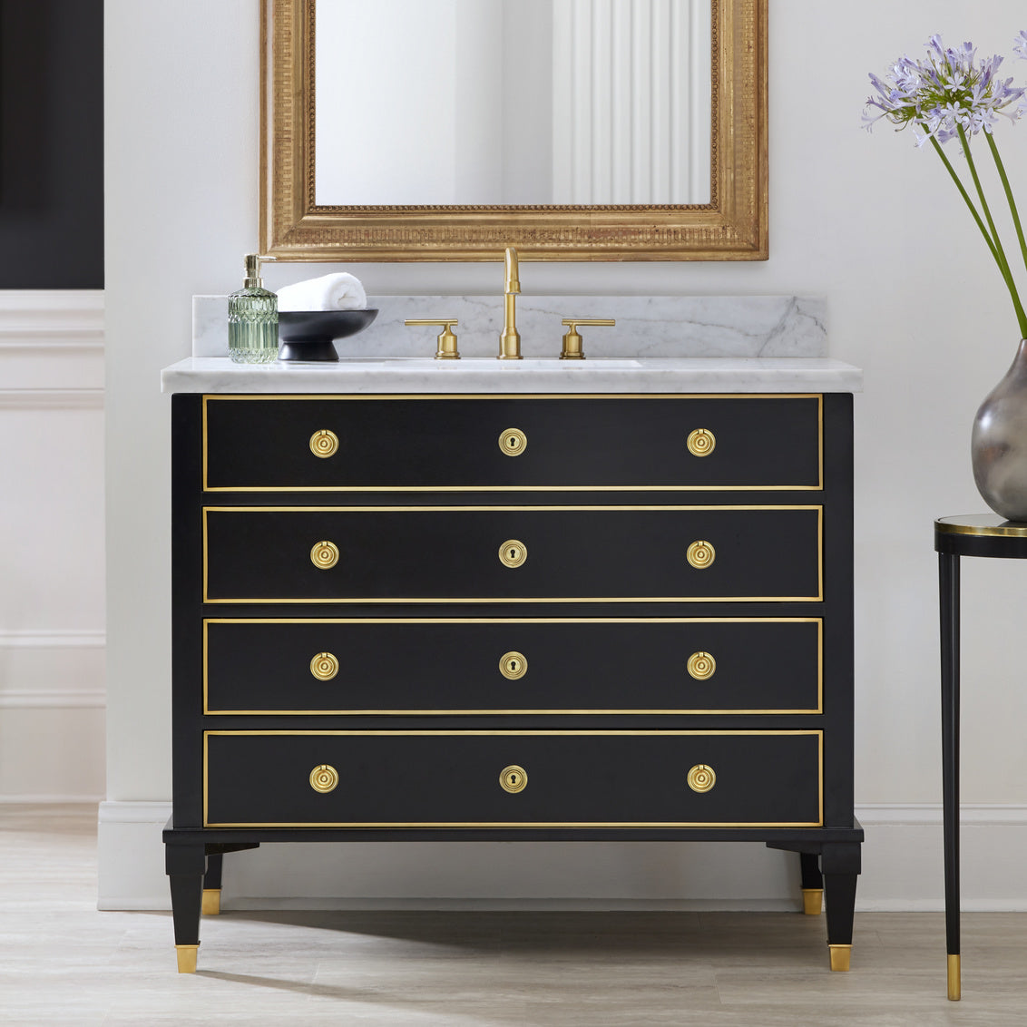 Modern History Ebonized Classical Vanity MHV-006