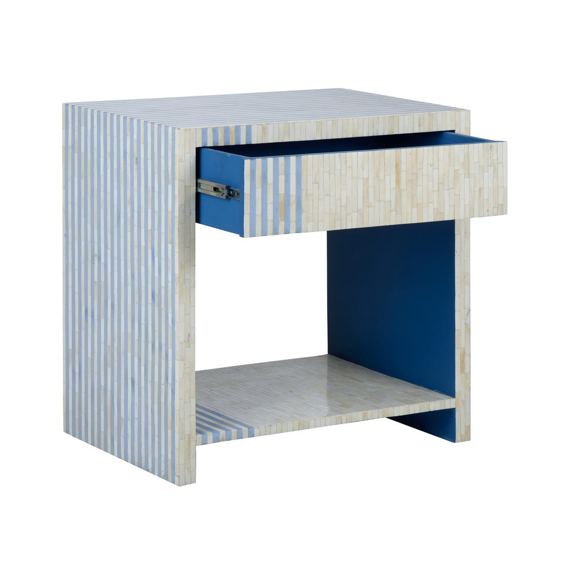 Bedside Table - Blue in 28.5 / Bone - Chelsea House