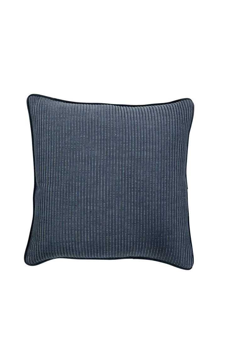 Textured Stripe MarineVelvet Spa Feather 26x26