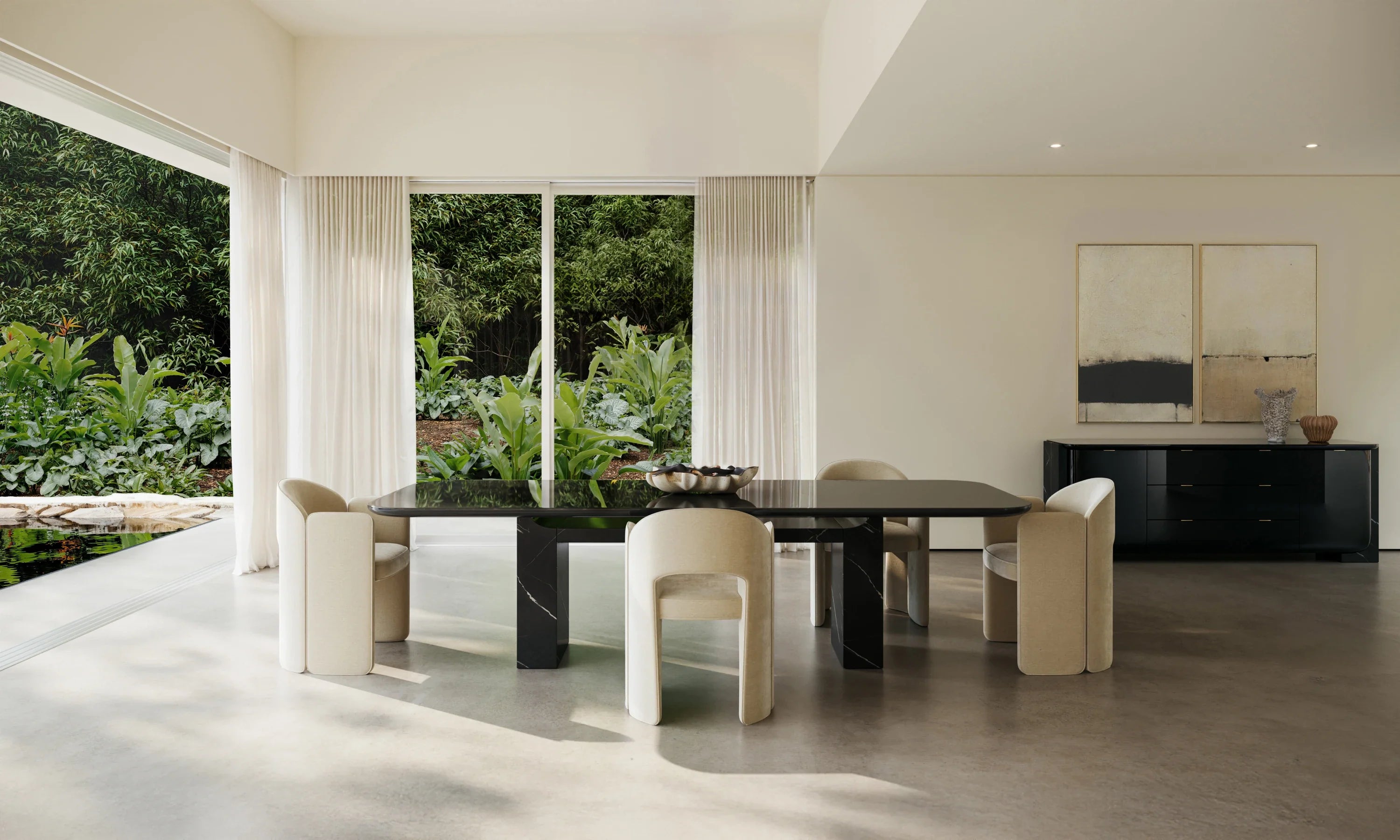 Overlap Rectangle Dining Table Dark – Dining Tables by Caracole | Sutter & Vale