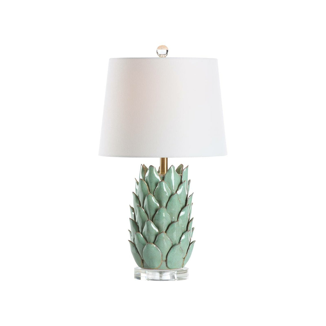Issey Table Lamp in Celedon Glaze / Ceramic/Porcelain - Chelsea House