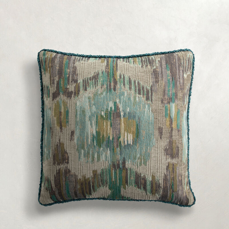 Etched Spruce Feather 18x18