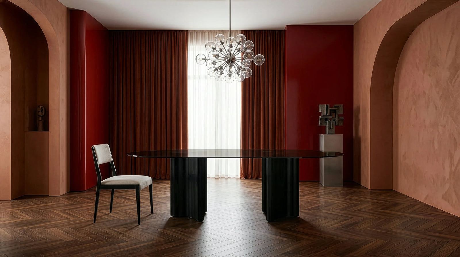 Viola Dining Table Smoked Glass