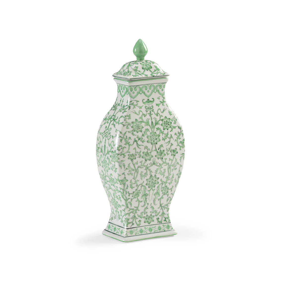 Green Covered Urn