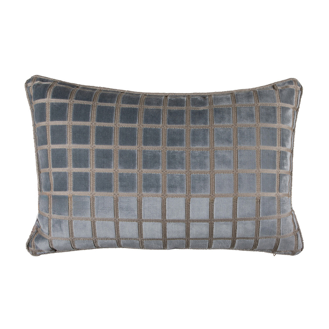 Checkered Chambray Feather 12x20
