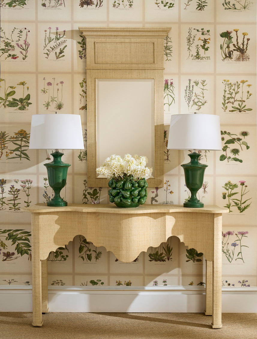 Kilnbourne Lamp - Green in 28 / Ceramic/Porcelain - Chelsea House