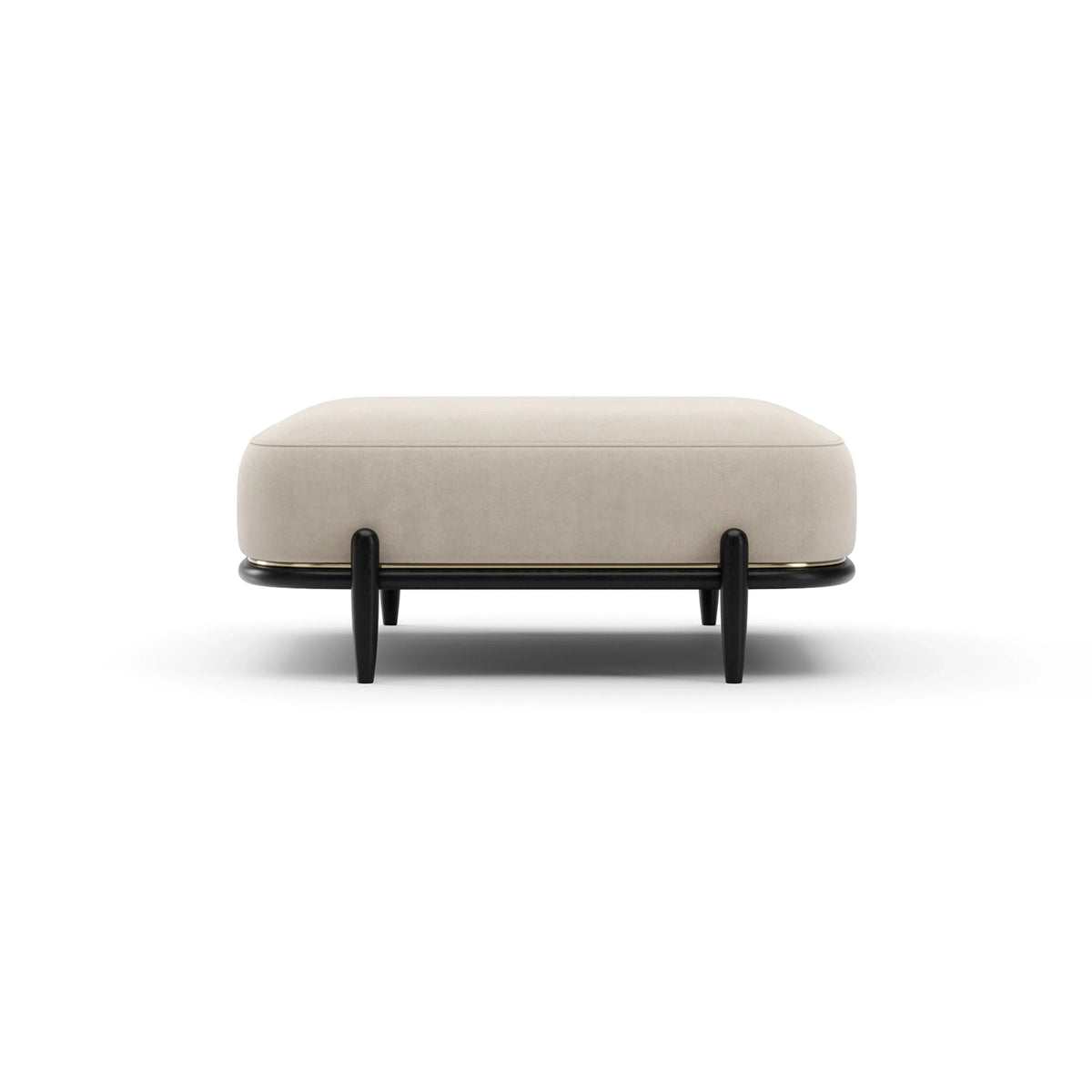 Madera Ottoman - Oatmeal