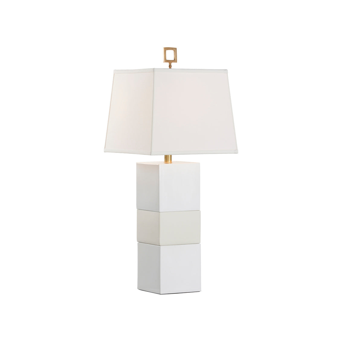 Banded Lamp - White in 32.5 / Ceramic/Porcelain - Chelsea House