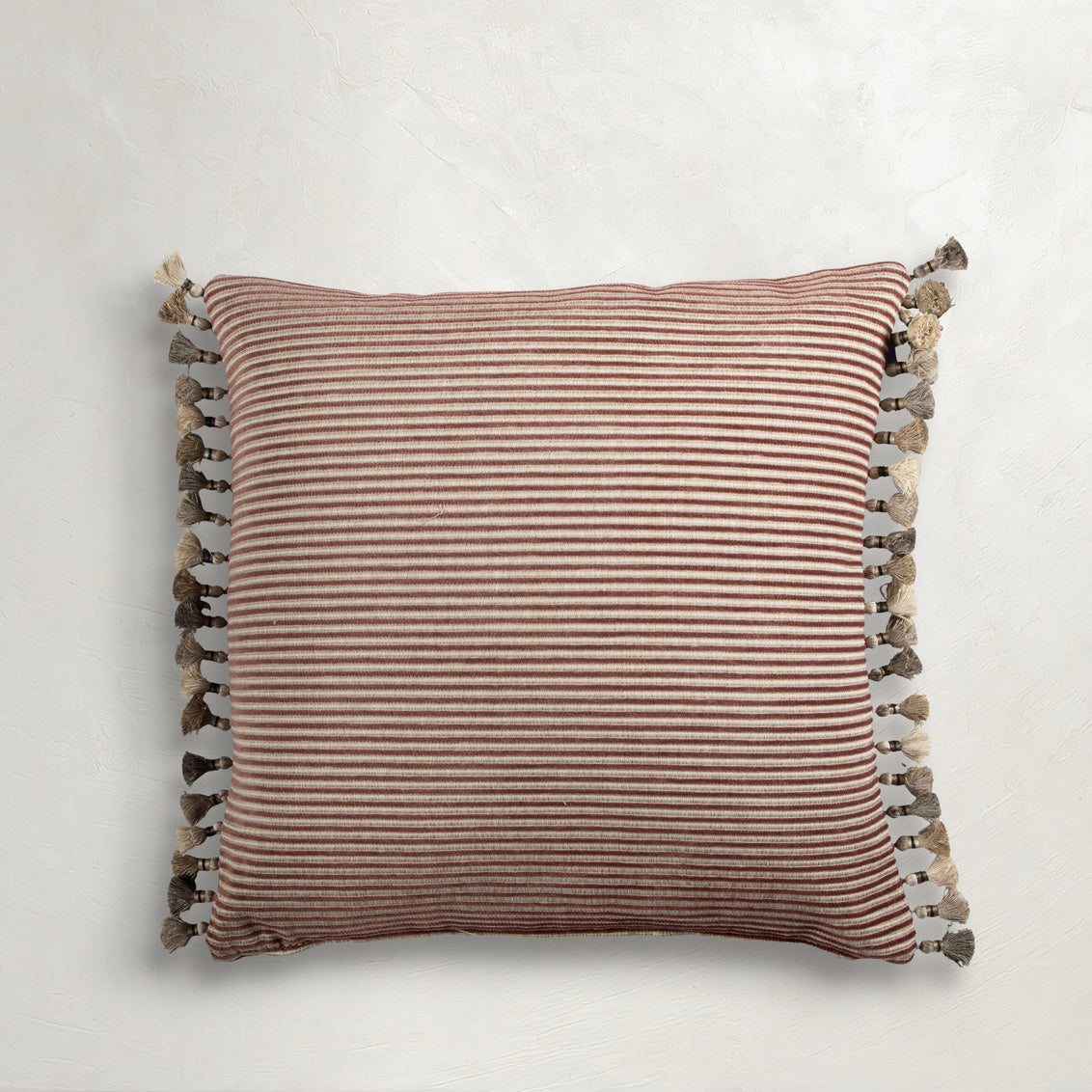 Textured Stripe Rose Poly 20x20