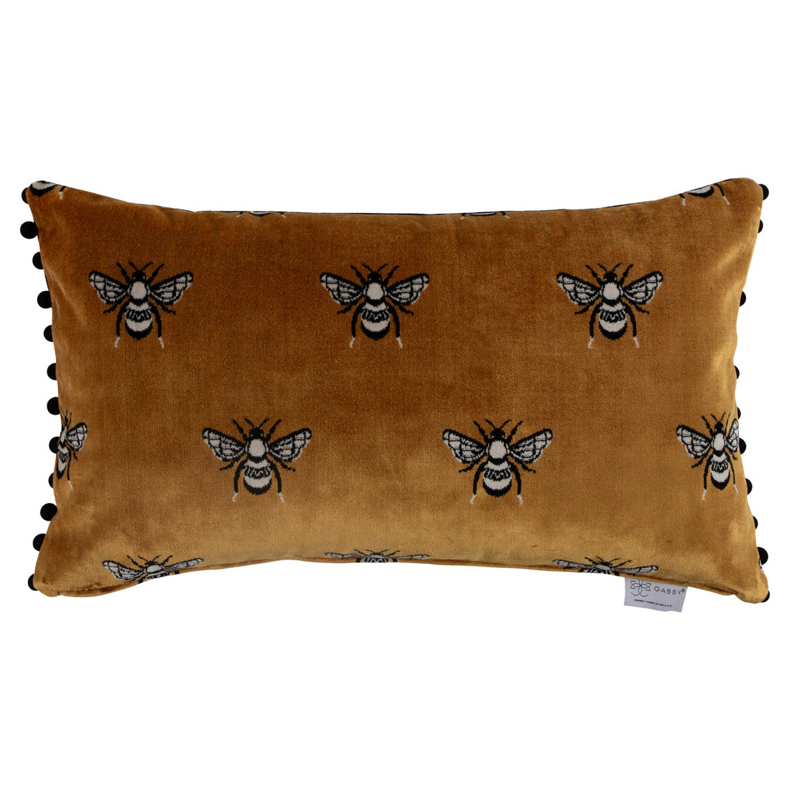 Bumble Mustard Feather 12x20